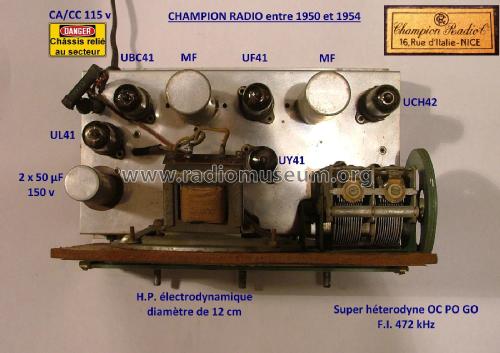 Inconnu - unknown ; Champion Radio Co.; (ID = 1879214) Radio
