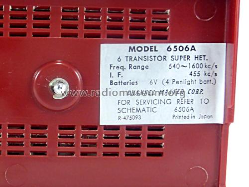6TR 6506A; Channel Master Corp. (ID = 2164158) Radio
