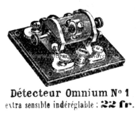 Détecteur à galène 'Omnium' No. 1; Chaudet, A.-L. ALC; (ID = 1996884) Radio part