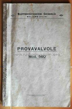 Provavalvole 560; Chinaglia Dino (ID = 2131010) Equipment