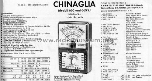 Universal-Multimeter AN-660 SJ; Chinaglia Dino (ID = 292388) Equipment