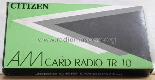 AM Card Radio TR-10; Citizen Electronics (ID = 779125) Radio