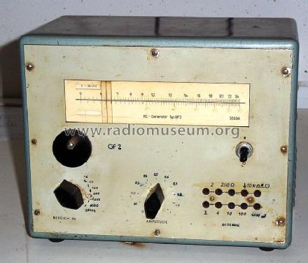 Tonfrequenz-Generator GF2; Clamann & Grahnert; (ID = 651793) Equipment