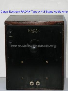 Radak A4; Clapp-Eastham Co.; (ID = 844720) Ampl/Mixer