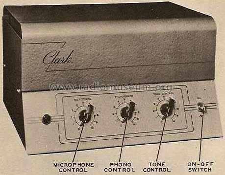 PA-10A ; Clark Radio (ID = 491787) Ampl/Mixer