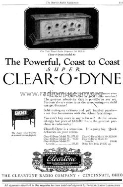 Super Clear-O-Dyne Model 82 Console; Cleartone Radio Co.; (ID = 1257256) Radio