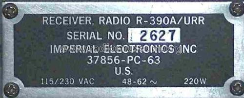 R-390A/URR; MILITARY U.S. (ID = 573281) Mil Re