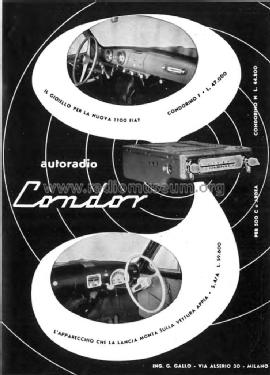 Condorino ; Condor Ing. Gallo; (ID = 2400582) Car Radio
