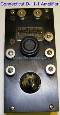 Audio Amplifier D-11-1; Connecticut (ID = 969955) Ampl/Mixer