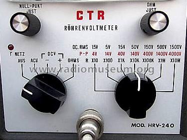 CTR Röhrenvoltmeter HRV-240; Conrad Electronic (ID = 459299) Ausrüstung