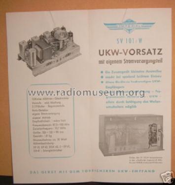 UKW-Supervorsatz mit Netzteil SV101 /W; Continental-Rundfunk (ID = 198906) Converter