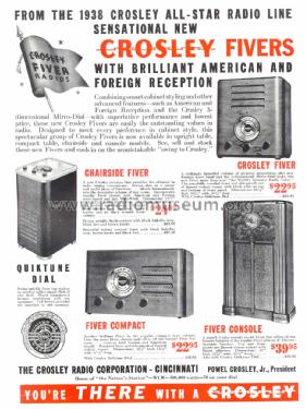 517 Fiver DeLuxe Compact ; Crosley Radio Corp.; (ID = 1040020) Radio