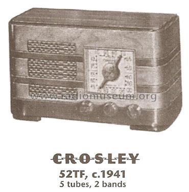 52TF Ch= 76; Crosley Radio Corp.; (ID = 1821838) Radio