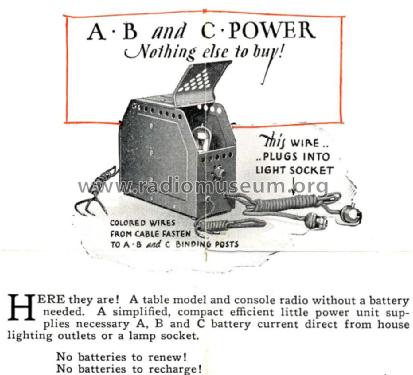 ABC Power Unit ; Crosley Radio Corp.; (ID = 1322379) Power-S
