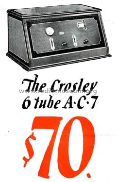 AC-7 ; Crosley Radio Corp.; (ID = 1322517) Radio