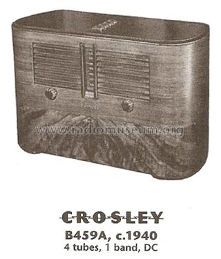 B459A Ch= 459; Crosley Radio Corp.; (ID = 1821966) Radio