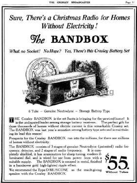 Bandbox 601; Crosley Radio Corp.; (ID = 854697) Radio