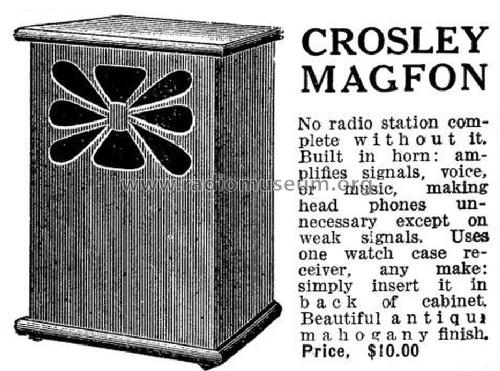 Crosley Magfon ; Crosley Radio Corp.; (ID = 1160419) Speaker-P