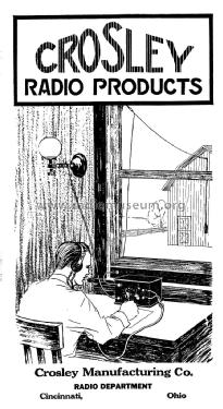 Early 1922 Crosley Radio Products Catalog ; Crosley Radio Corp.; (ID = 1154957) Paper