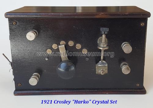 Harko Radio Receiver also called Radiator; Crosley Radio Corp.; (ID = 2292291) Crystal