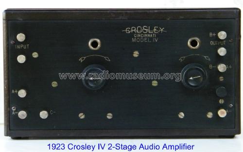 IV ; Crosley Radio Corp.; (ID = 849493) Ampl/Mixer