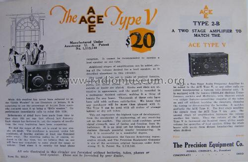 Precision Two Step Amplifier ACE Type 2-B Special; Crosley Radio Corp.; (ID = 824581) Ampl/Mixer