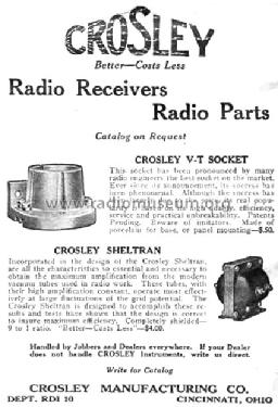 Rheostats, Vario-Couplers, Variometer Parts ; Crosley Radio Corp.; (ID = 1444042) Radio part