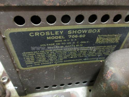Showbox 706; Crosley Radio Corp.; (ID = 2885434) Radio