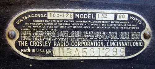 Travette Moderne Ch= 182; Crosley Radio Corp.; (ID = 2704665) Radio