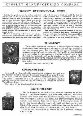 TUNO-UNIT ; Crosley Radio Corp.; (ID = 1173026) mod-pre26