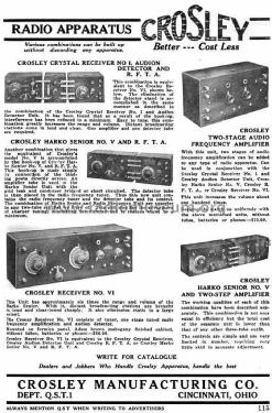 Two-Stage A.F. Amplifier 2-Step A.F.Amp.; Crosley Radio Corp.; (ID = 1159841) Ampl/Mixer