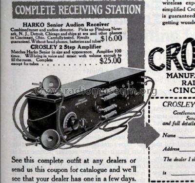 Two-Step Amplifier or 2-stage Audio Amp. ; Crosley Radio Corp.; (ID = 857505) Ampl/Mixer