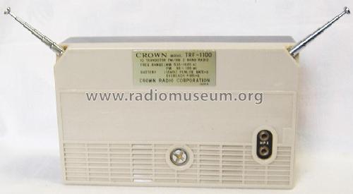 10 Transistor FM/AM 2 Band Radio TRF-1100; Crown Radio Corp.; (ID = 1768658) Radio