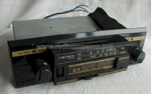 AM/FM Stereo CA-22; Crown Radio Corp.; (ID = 1173791) Car Radio