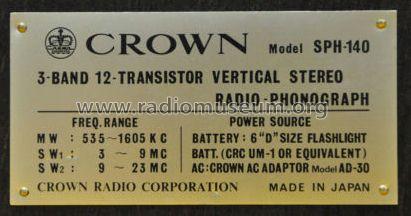Auto Stopper SPH-140; Crown Radio Corp.; (ID = 993861) Radio