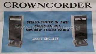 Crowncorder Solid State SHC47F; Crown Radio Corp.; (ID = 1321141) Radio