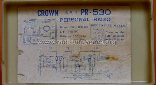 Personal Radio PR-530; Crown Radio Corp.; (ID = 371327) Radio
