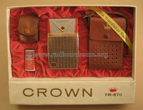 Six Transistors TR-670; Crown Radio Corp.; (ID = 1210757) Radio