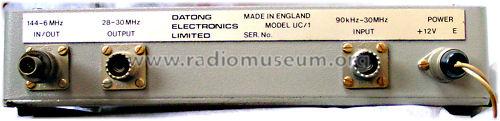 HF/VHF Receiving Converter UC-1; Datong Electronics, (ID = 971012) Converter
