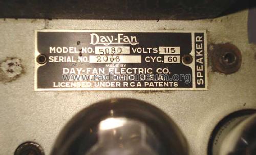 Day-Fan 5080; Day-Fan Electric Co. (ID = 662353) Radio
