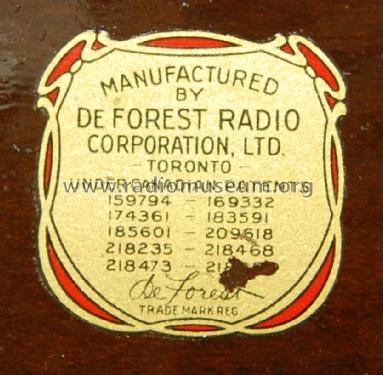 51 ; De Forest DeForest (ID = 2604515) Radio