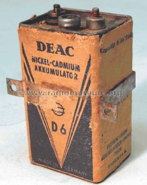 Nickel-Cadmium-Akkumulator D6; DEAC, Deutsche (ID = 2484248) Power-S
