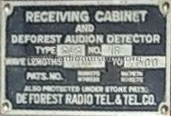 Audion Receiving Cabinet Type R J 6; DeForest Radio (ID = 2245676) Radio