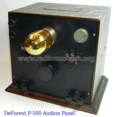 Audion-Ultraudion Detector Panel Type P-500; DeForest Radio (ID = 1986080) mod-pre26