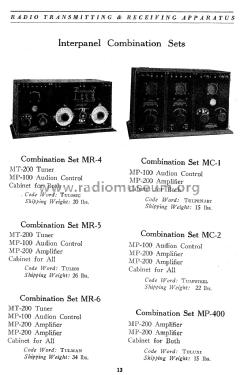 Combination Set No. MC-2; DeForest Radio (ID = 1044484) mod-pre26
