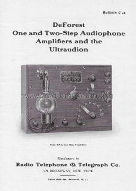 One Step Audiophone Amplifier PJ-1; DeForest Radio (ID = 2711810) Ampl/Mixer