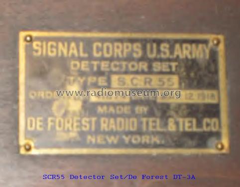 SCR-55 Vacuum Tube Detector DT-3A; DeForest Radio (ID = 961591) Military