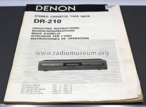 DR-210; Denon Marke / brand (ID = 2973689) R-Player