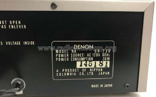 Stereo Cassette Tape Deck DR-230; Denon Marke / brand (ID = 2331825) R-Player