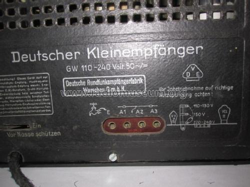 Deutscher Kleinempfänger DKE; Derufa, Deutsche (ID = 2011340) Radio